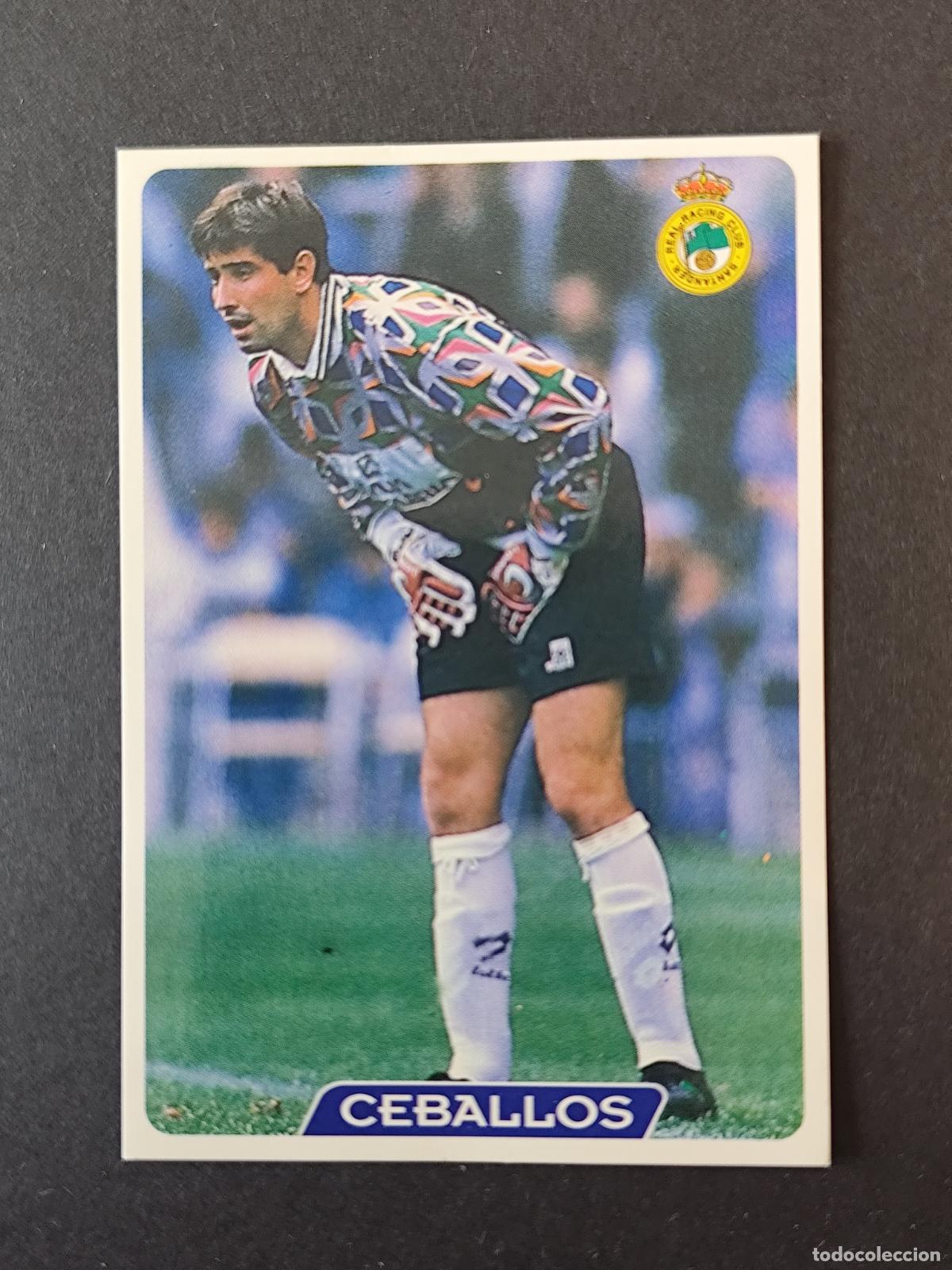 Fu&szlig;ball-Sticker: 201 CEBALLOS RACING SANTANDER MUNDICROMO FICHAS LIGA 1995 1996 95 96