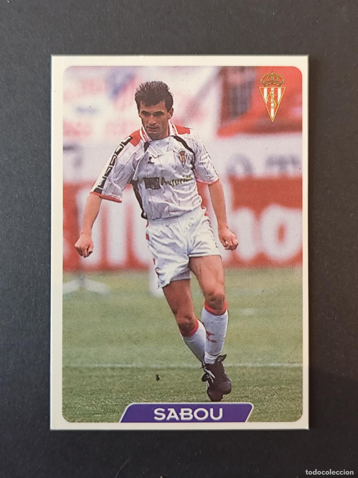 Cromos de F&uacute;tbol: 322 SABOU SPORTING GIJ&Oacute;N MUNDICROMO FICHAS LIGA 1995 1996 95 96