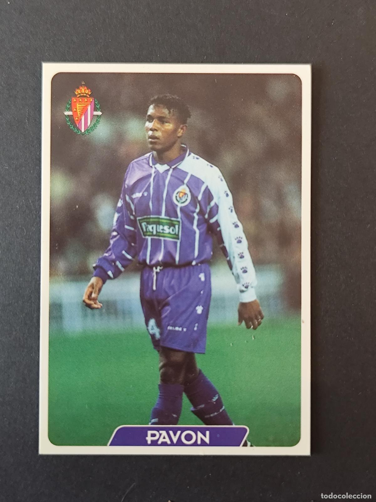 Football Stickers: 329 PAVON VALLADOLID CORREGIDO &Uacute;LTIMA HORA MUNDICROMO FICHAS LIGA 1995 1996 95 96