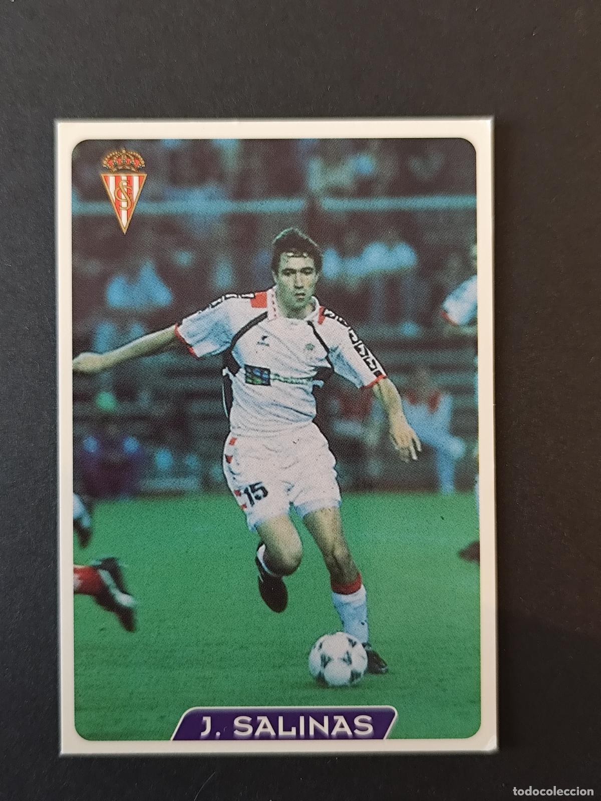 Cromos de F&uacute;tbol: 319 JULIO SALINAS SPORTING GIJ&Oacute;N ERROR N&Uacute;MERO INCORRECTO 219 MUNDICROMO FICHAS LIGA 1995 1996 95 96