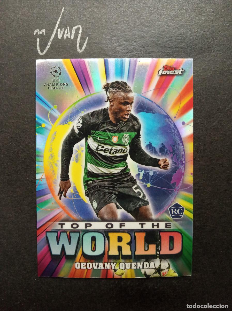 Figurine di Calcio: 25 TOP WORLD ROOKIE QUENDA SPORTING CP ⚽ TOPPS &reg; FINEST UEFA CHAMPIONS LEAGUE 2024 2025 24 25 NUEVO