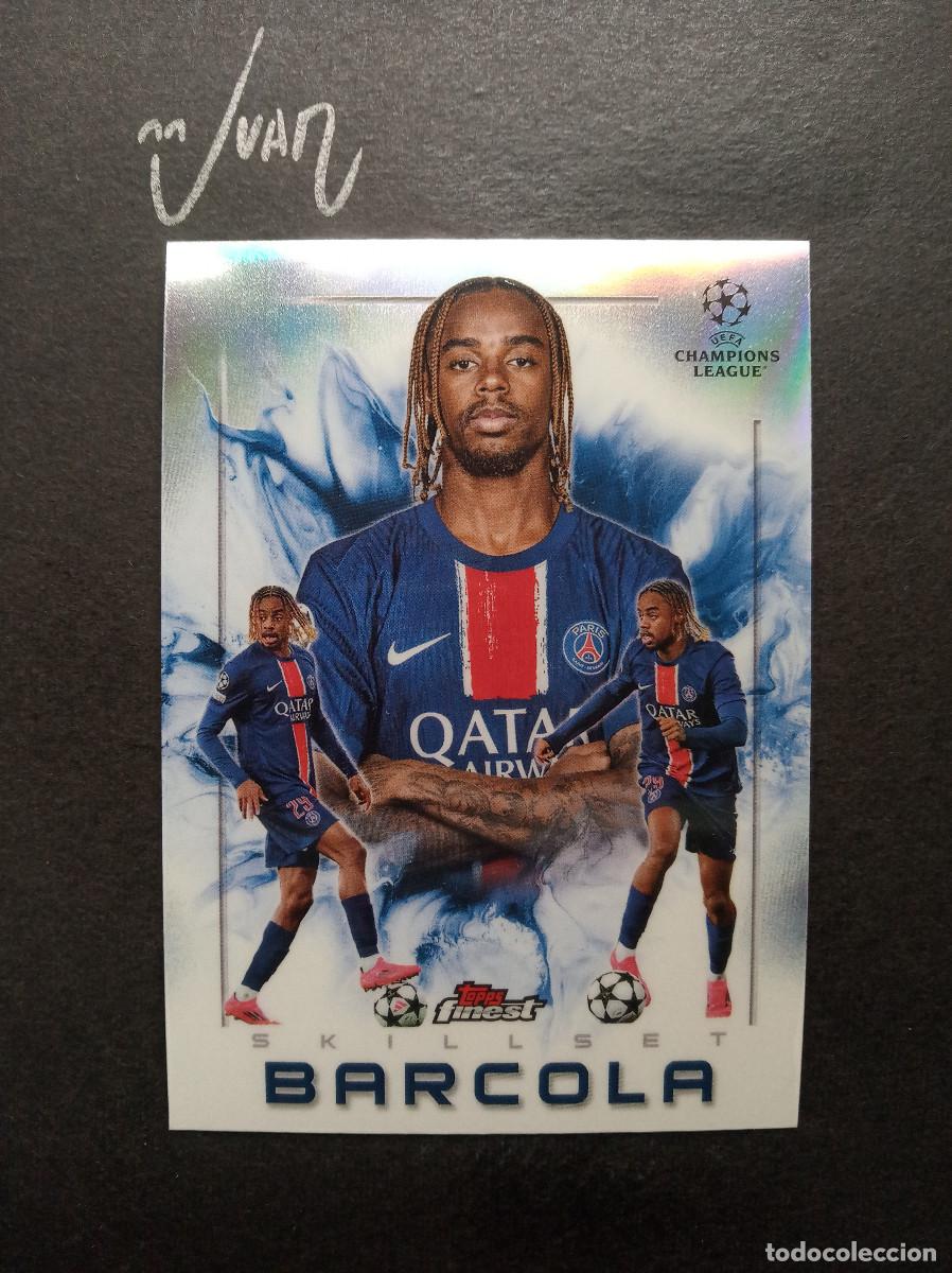 Cromos de F&uacute;tbol: 1 SKILLSET BARCOLA PARIS SAINT-GERMAIN ⚽ TOPPS &reg; FINEST UEFA CHAMPIONS LEAGUE 2024 2025 24 25 NUEVO