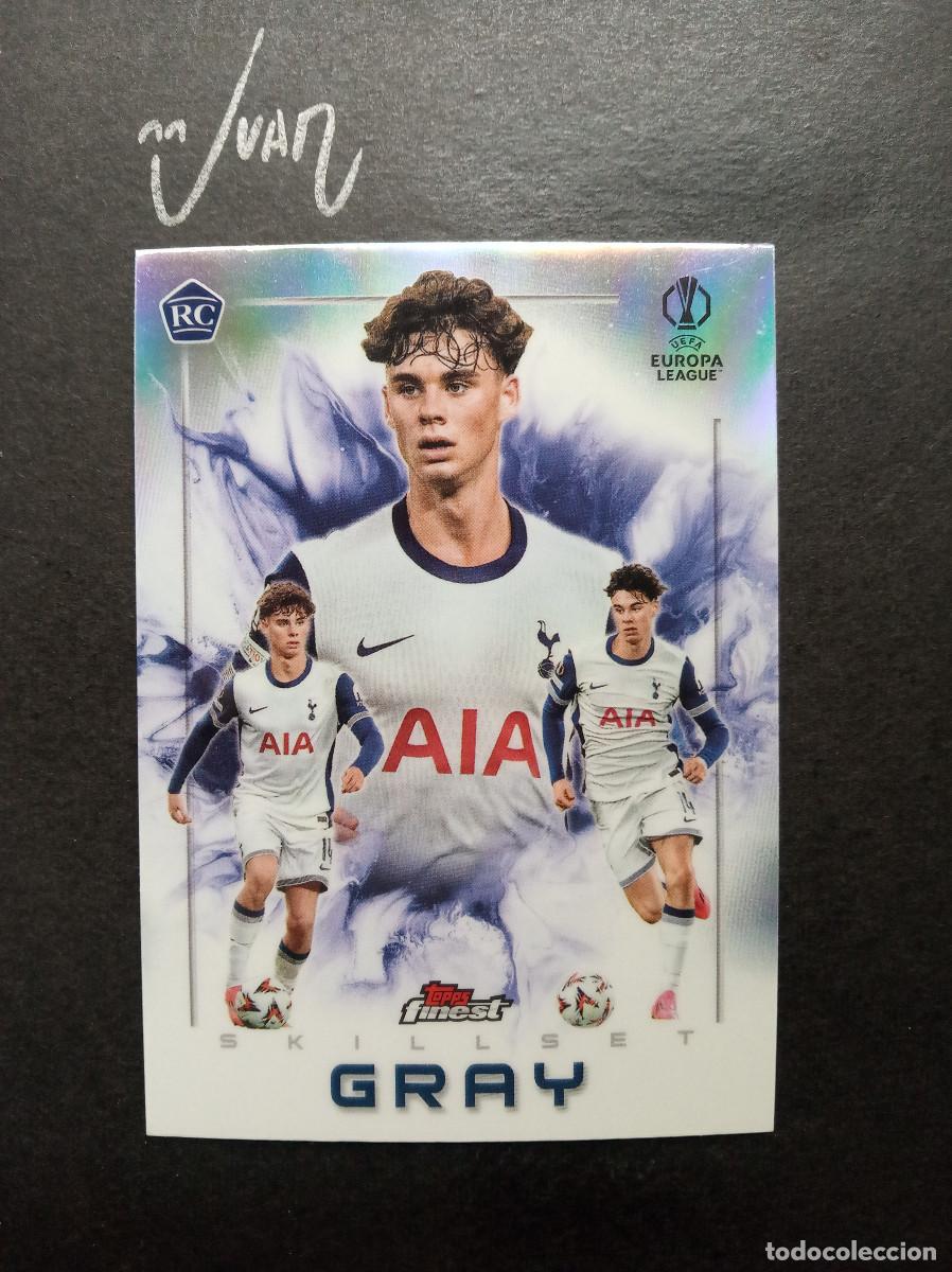 Cromos de F&uacute;tbol: SK 7 SKILLSET ROOKIE ARCHIE GRAY TOTTENHAM HOTSPUR ⚽ TOPPS &reg; FINEST UEFA CHAMPIONS 2024 2025 24 25