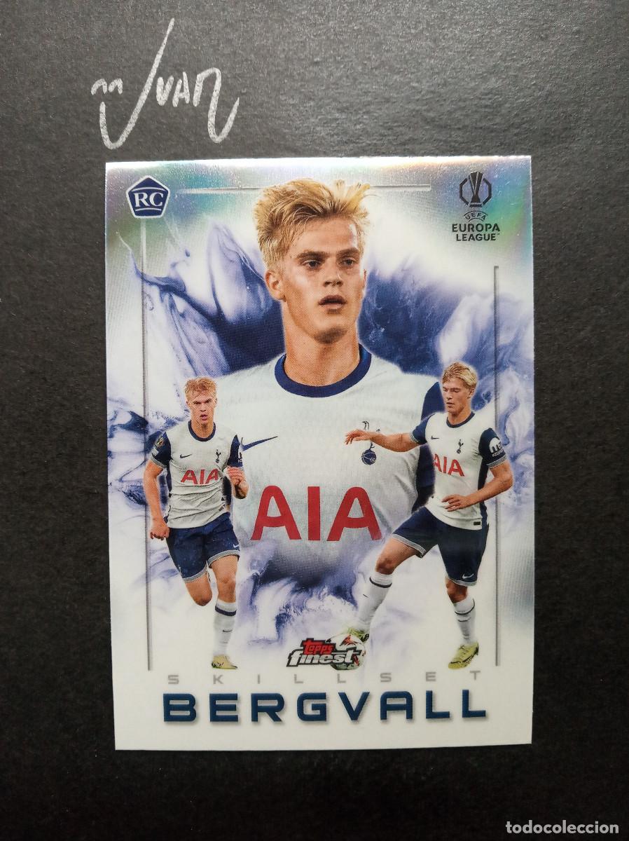 Cromos de Futebol: 9 SKILLSET ROOKIE LUCAS BERGVALL TOTTENHAM HOTSPUR ⚽ TOPPS &reg; FINEST UEFA CHAMPIONS 2024 2025 24 25