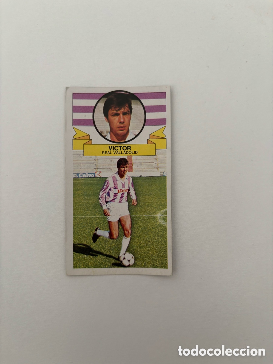 Cromos de f&uacute;tbol: V&Iacute;CTOR VALLADOLID 85 86 EDICIONES ESTE RECUPERADO 1985 1986