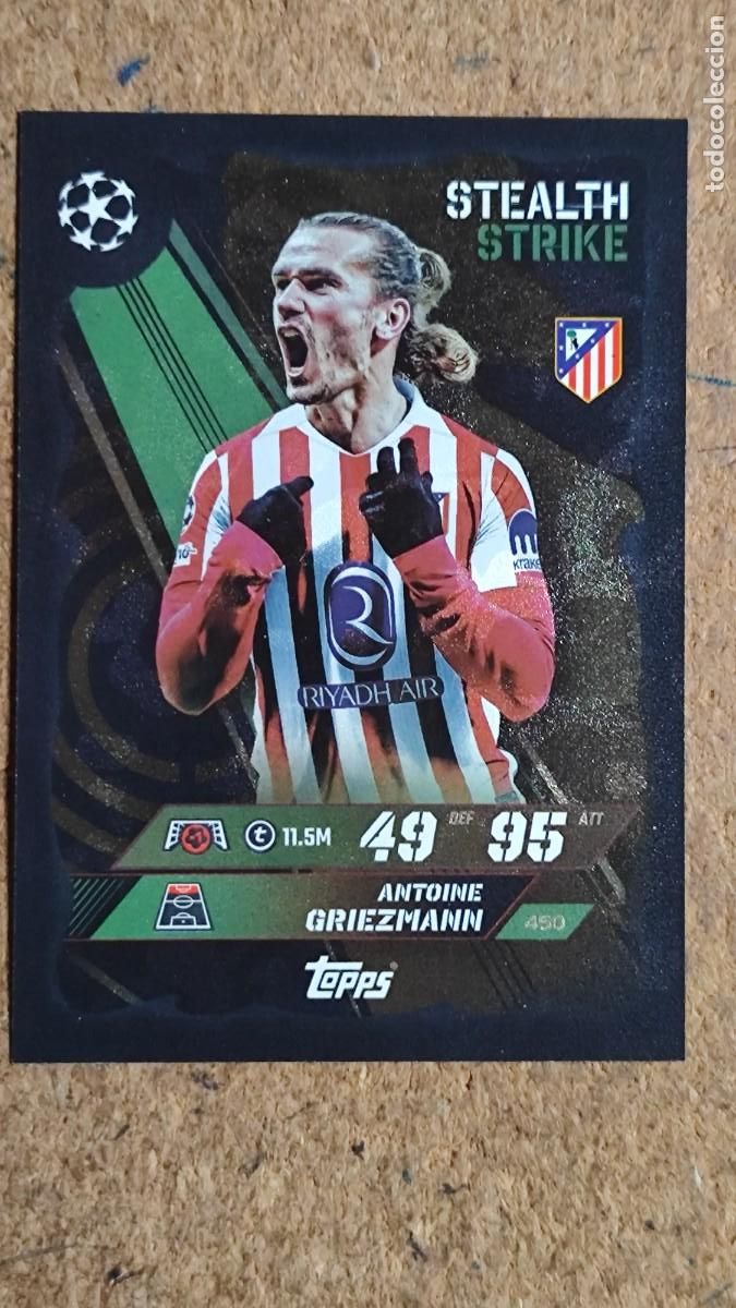 Figurine di Calcio: MATCH ATTAX 25/26 CARD STEALTH STRIKE GRIEZMANN AT MADRID # 450 TOPPS