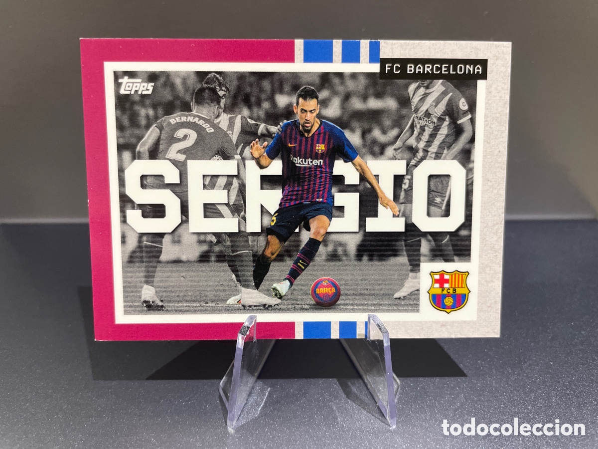 Football Stickers: Sergio Busquets 50 We Want the Ball Topps Team Set FC Barcelona 2025-26