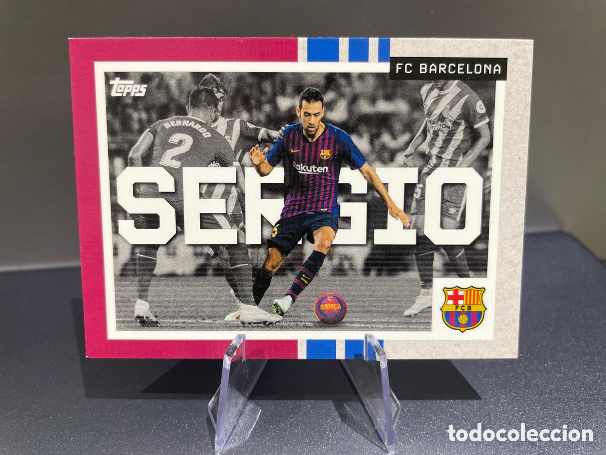 Football Stickers: Sergio Busquets 50 We Want the Ball Topps Team Set FC Barcelona 2025-26