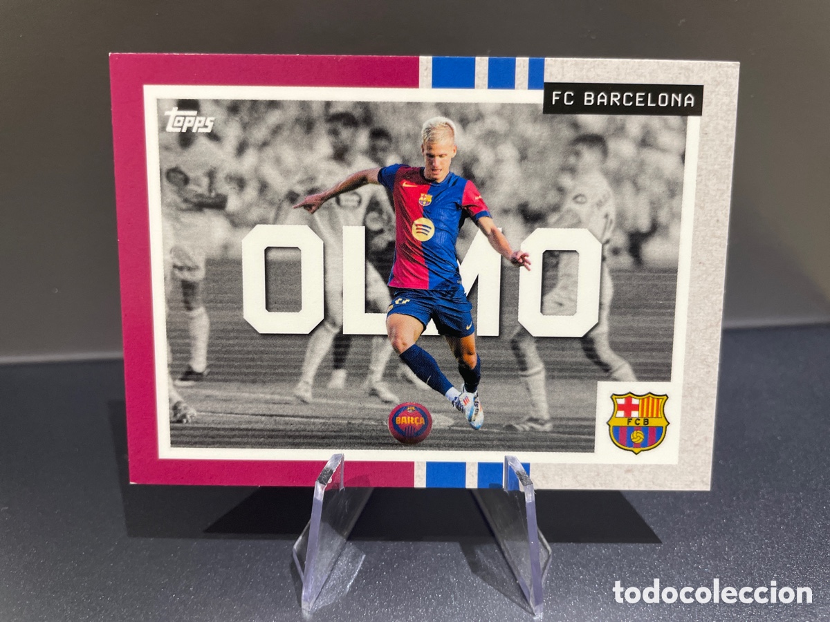 Football Stickers: Dani Olmo 42 We Want the Ball Topps Team Set FC Barcelona 2025-26