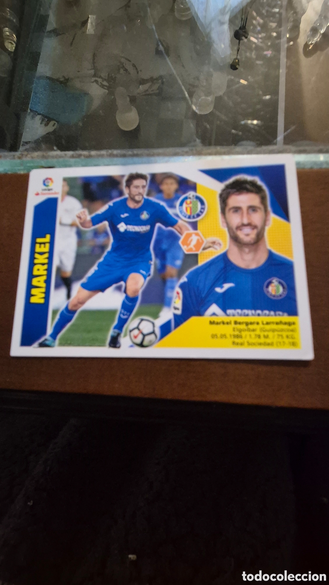 Fu&szlig;ball-Sticker: Markel. Getafe C.F. Liga Este 2017-18