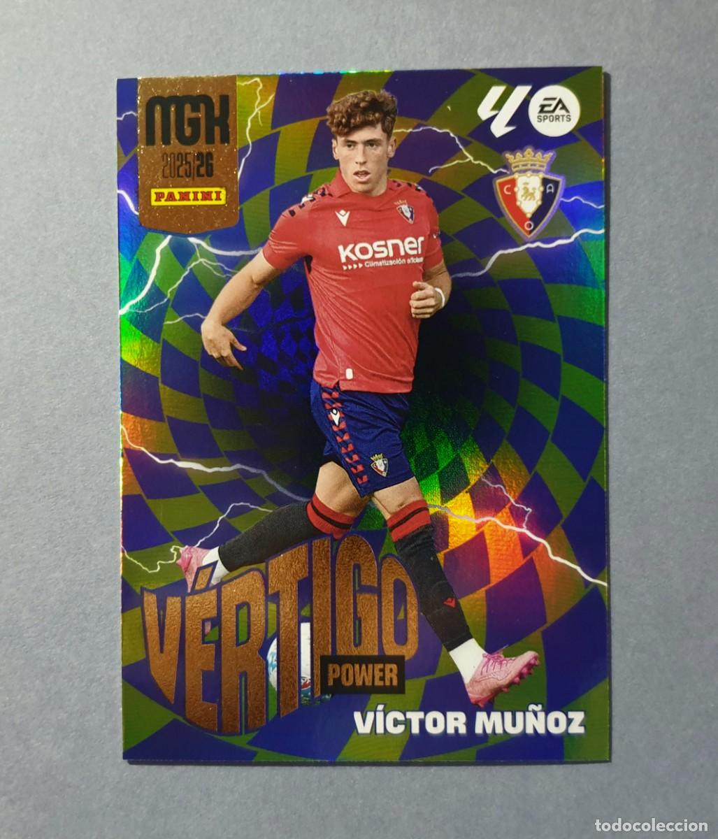 Fu&szlig;ball-Sticker: P 510 V&Iacute;CTOR MU&Ntilde;OZ (V&Eacute;RTIGO POWER) - OSASUNA - MEGACRACKS 2025-26 - MGK 25/26 (NUEVO)