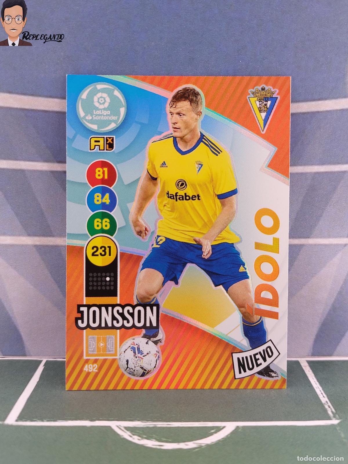 Cromos de Futebol: JONSSON N&ordm; 492 / NUEVO &Iacute;DOLO (C&Aacute;DIZ) ADRENALYN XL 2020 2021 PANINI 20 21 CARD LIGA