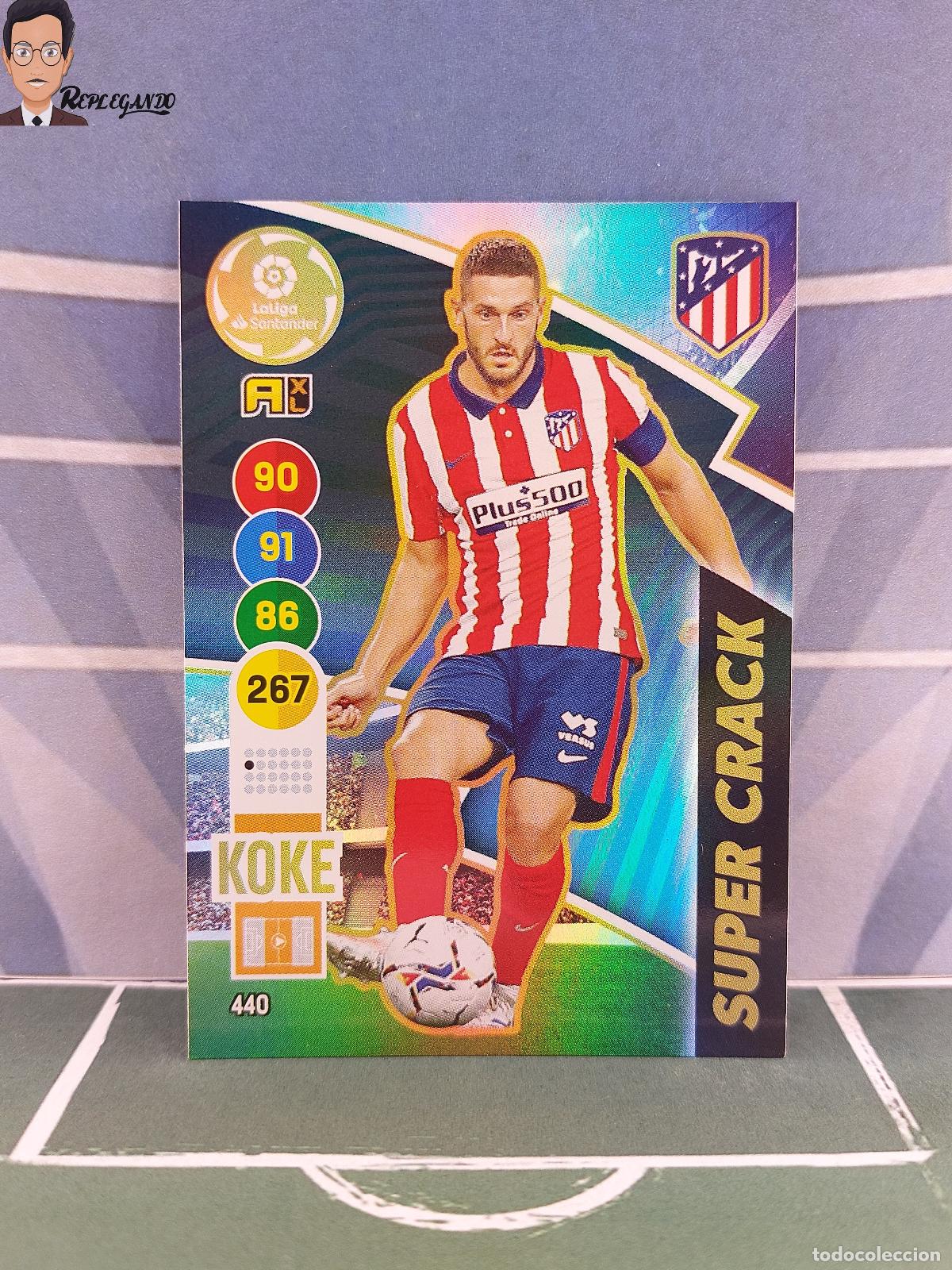 Cromos de Futebol: KOKE N&ordm; 440 / SUPERCRACK (ATL&Eacute;TICO MADRID) ADRENALYN XL 2020 2021 PANINI 20 21 CARD LIGA TARJETA