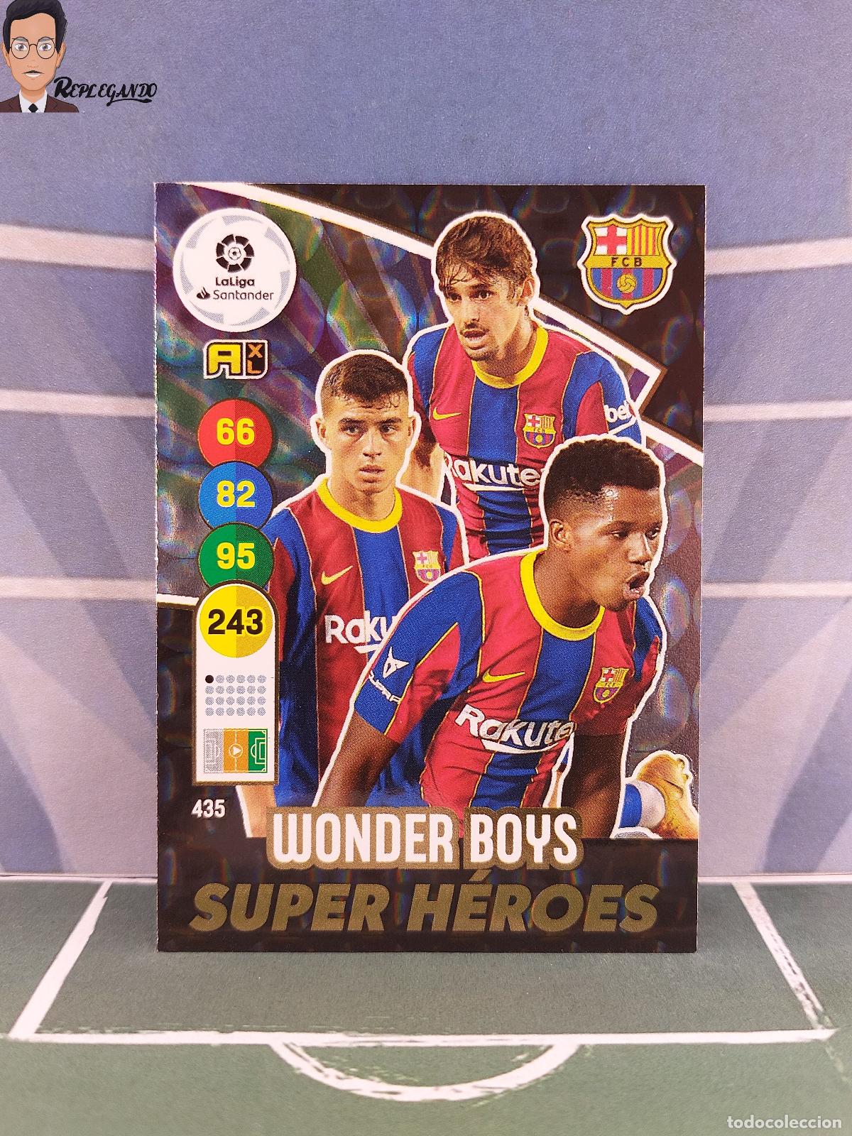 Cromos de Futebol: WONDER BOYS N&ordm; 435 / SUPER H&Eacute;ROES (F.C. BARCELONA) ADRENALYN XL 2020 2021 PANINI 20 21 CARD LIGA