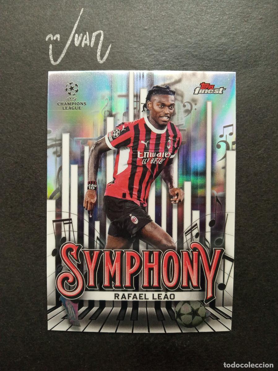 Figurine di Calcio: SY 14 SYMPHONY RAFAEL LEAO AC MILAN ⚽ TOPPS &reg; FINEST UEFA CHAMPIONS LEAGUE 2024 2025 24 25 NUEVO
