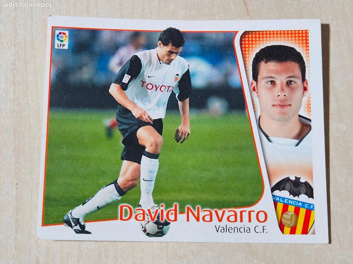 Fu&szlig;ball-Sticker: CROMO DAVID NAVARRO - ESTE 2004 05 - 04 05 - CROMO SIN PEGAR - VALENCIA