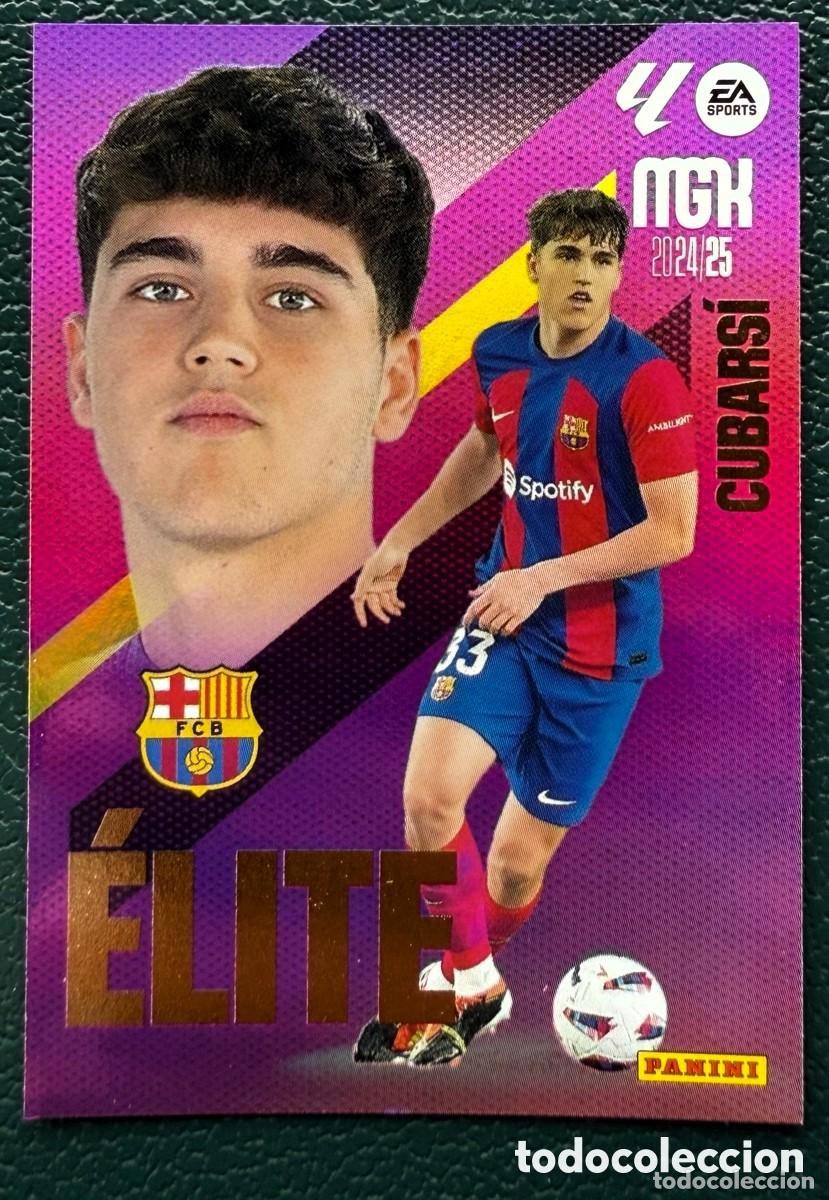 Cromos de f&uacute;tbol: 3 CUBARSI FC BARCELONA ELITE FICHAS ALBUM MEGACRACKS 2024 2025 MGK 24 25