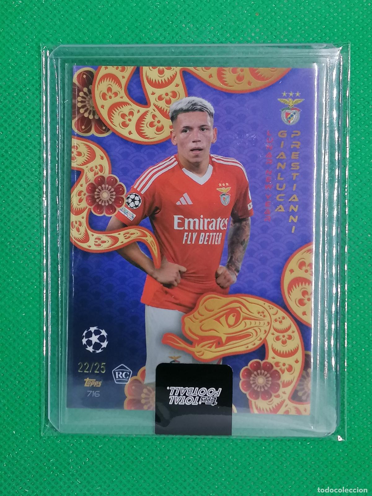Cartes &agrave; collectionner de Football: 716 GIANLUCA PRESTIANNI BENFICA ROOKIE LUNAR YEAR /25 ⚽ TTF TOPPS TOTAL FOOTBALL 24 25 2024 2025 ⚽