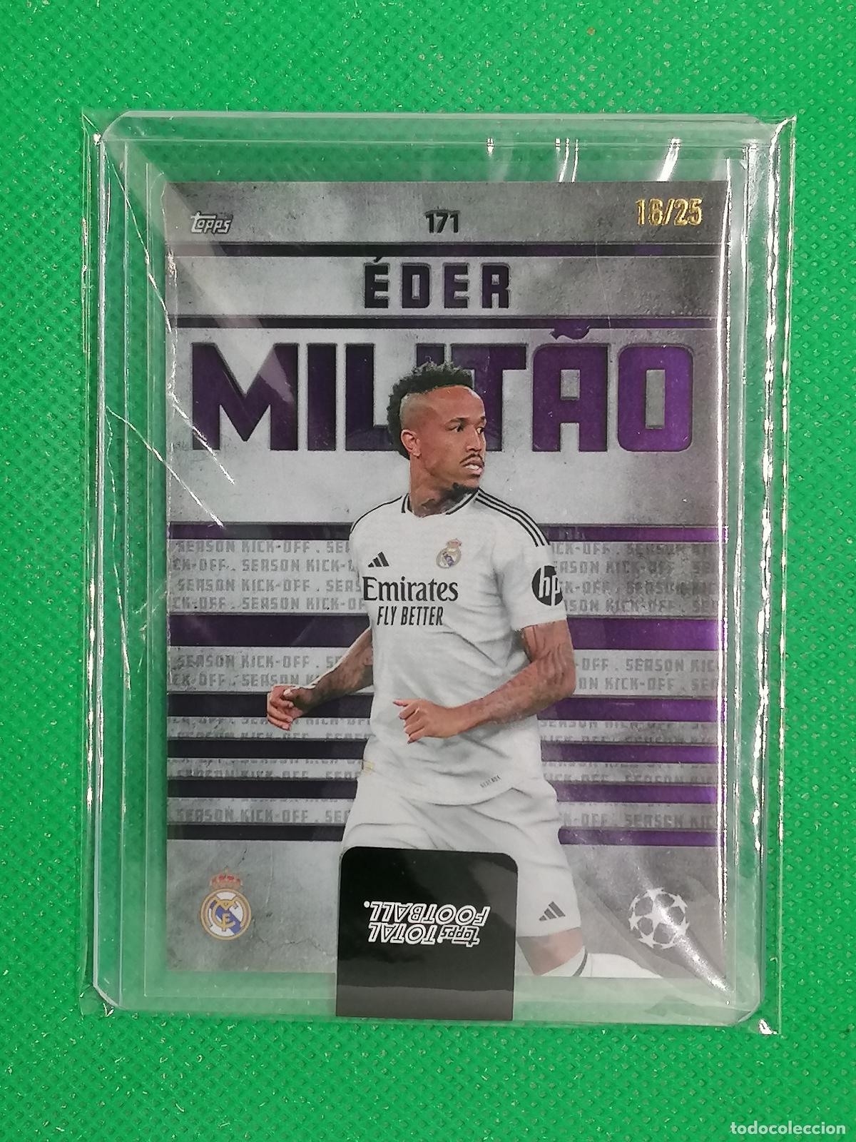 Cartes &agrave; collectionner de Football: 171 EDER MILITAO REAL MADRID SEASON KICK OFF /25 ⚽ TTF TOPPS TOTAL FOOTBALL 24 25 2024 2025 ⚽
