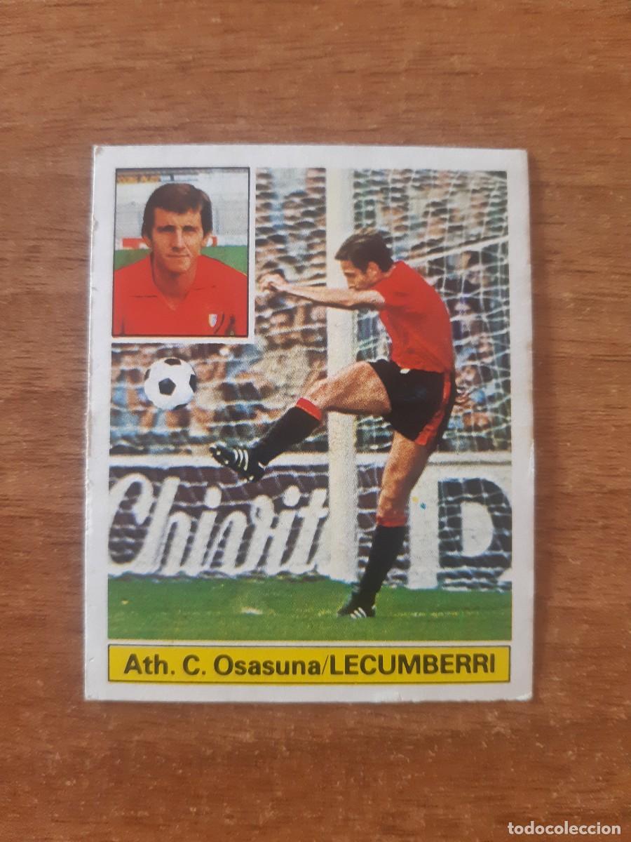 Cromos de f&uacute;tbol: Lecumberri (Osasuna) Liga 81-82 ESTE . Nunca pegado, sin pegar