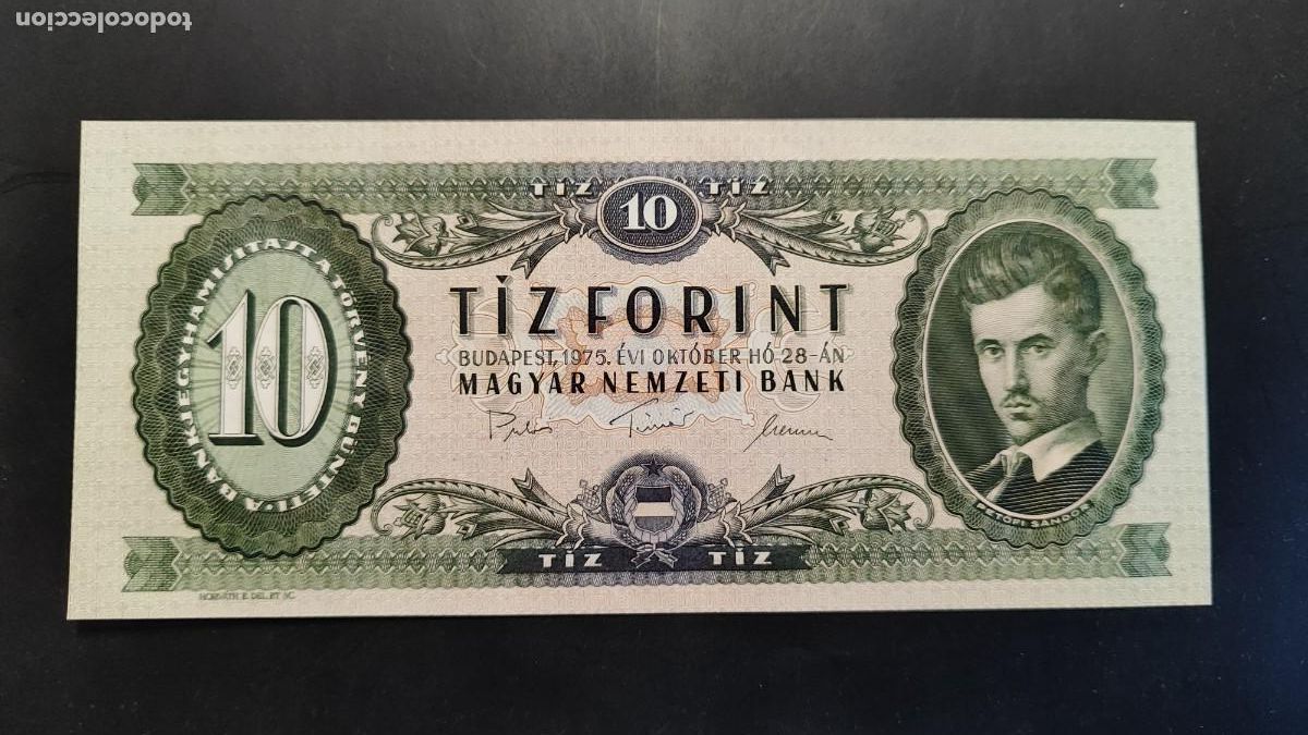 Football Stickers: BILLETE DE HUNGRIA 10 FORINT 1975 MBC-