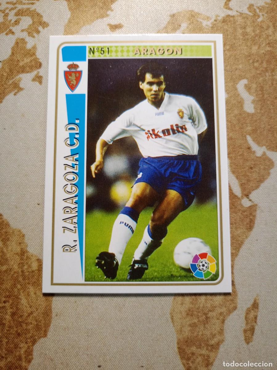 Fu&szlig;ball-Sticker: Zaragoza 51 ARAG&Oacute;N Mundicromo las fichas de la liga 1994-95