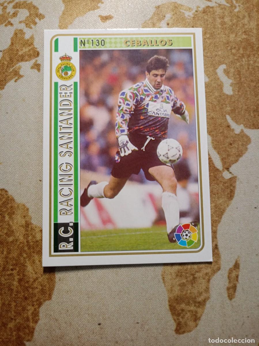 Cromos de f&uacute;tbol: Racing 130 CEBALLOS Mundicromo las fichas de la liga 1994-95