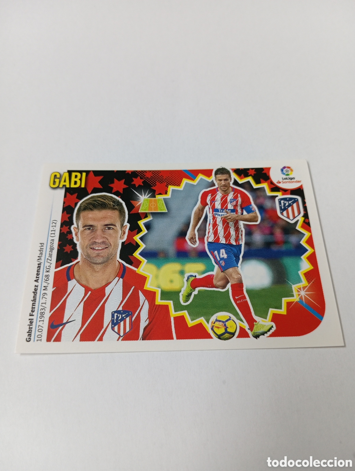 Cartes &agrave; collectionner de Football: Gabi 9 Atl&eacute;tico de Madrid liga este 18-19 panini 2018 2019