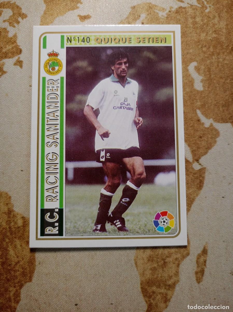 Cromos de f&uacute;tbol: Racing 140 QUIQUE SETIEN Mundicromo las fichas de la liga 1994-95