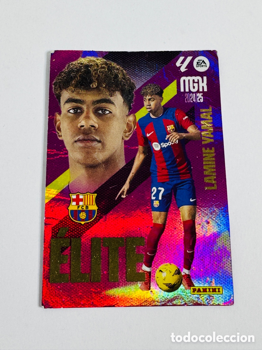Cromos de F&uacute;tbol: carta coleccionable Panini Megacracks 2024/2025 Elite de Lamine Yamal