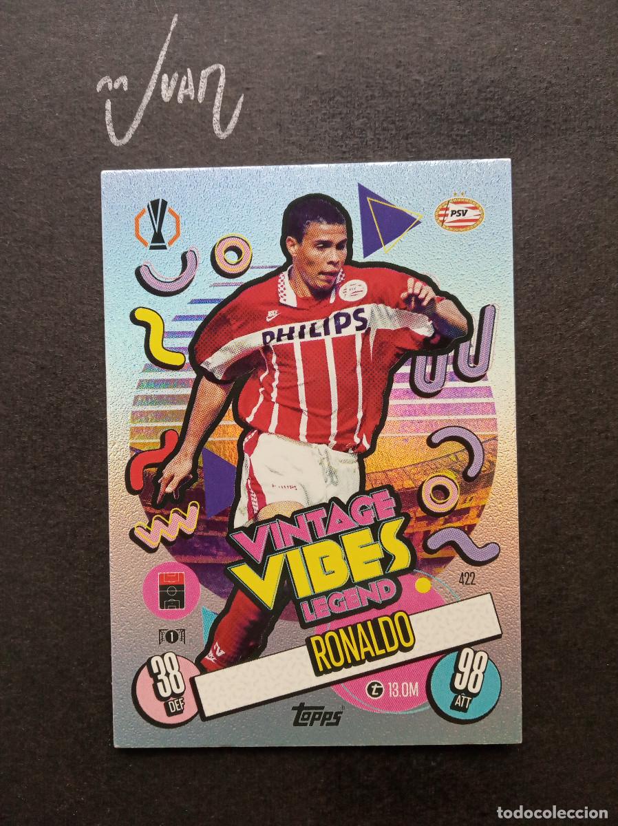 Cromos de f&uacute;tbol: N&ordm; 422 VINTAGE VIBES LEGEND RONALDO PSV EINDHOVEN ⚽ TOPPS &reg; MATCH ATTAX CHAMPIONS 2024 2025 24 25