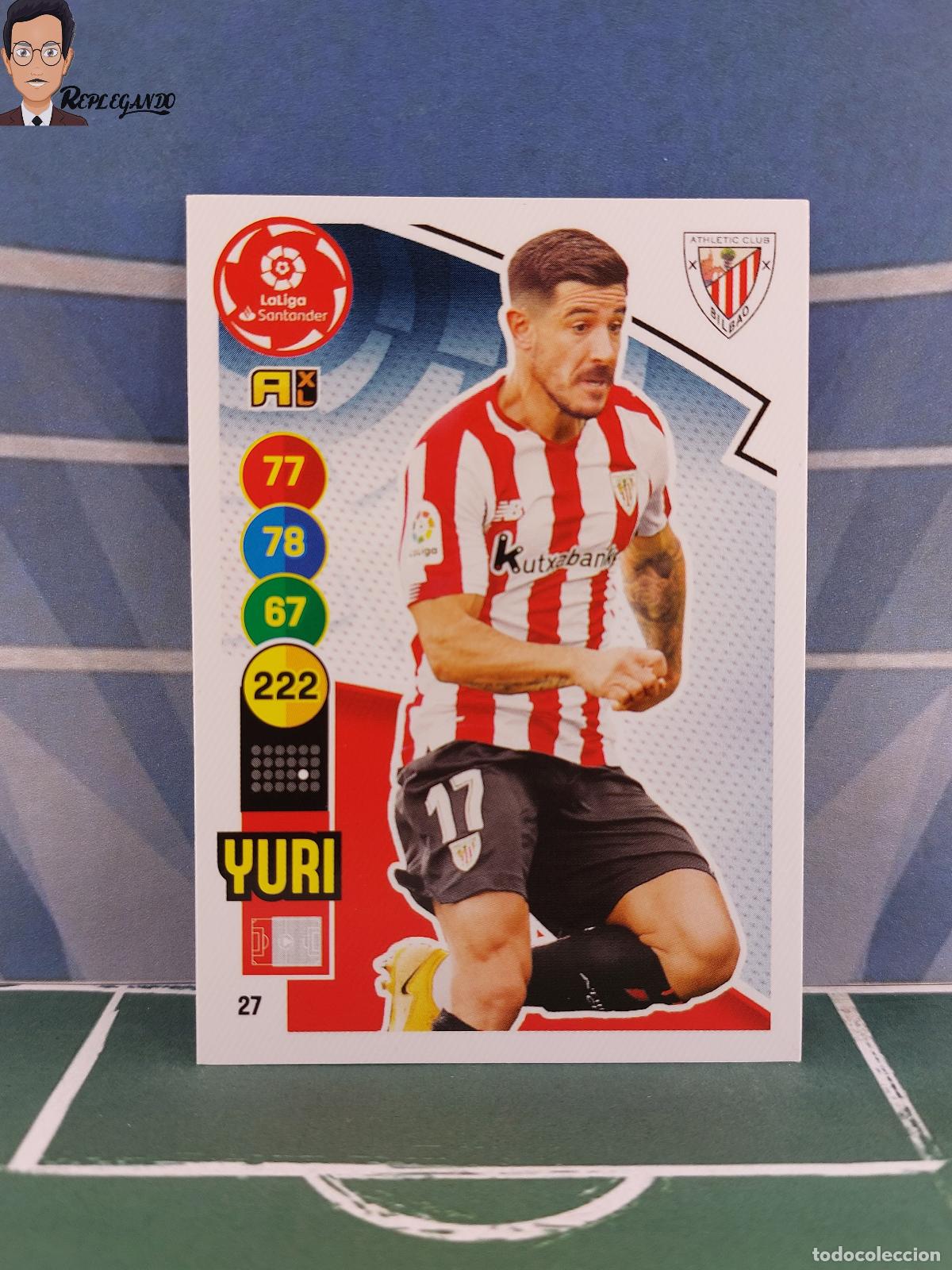 Figurine di Calcio: YURI N&ordm; 27 (ATHLETIC CLUB BILBAO) ADRENALYN XL 2020 2021 PANINI 20 21 CARD LIGA TARJETA FICHA CROMO