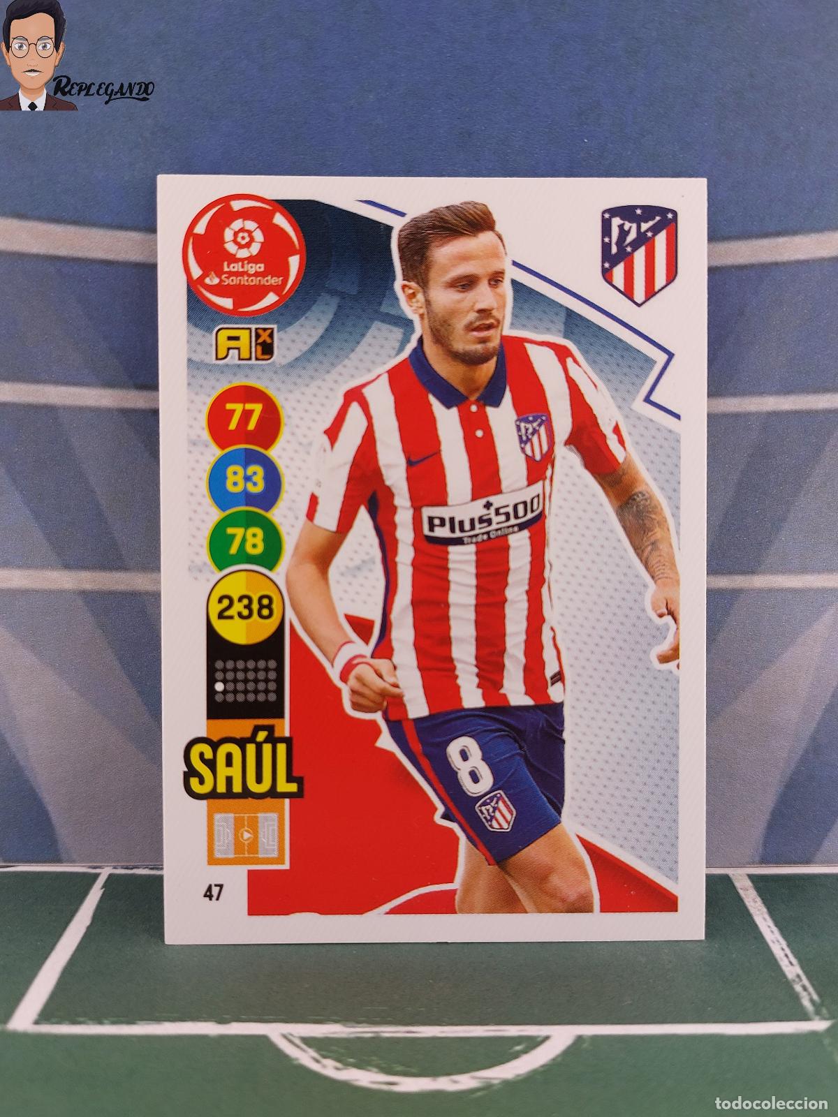 Fu&szlig;ball-Sticker: SA&Uacute;L N&ordm; 47 (ATL&Eacute;TICO MADRID) ADRENALYN XL 2020 2021 PANINI 20 21 CARD LIGA TARJETA FICHA CROMO