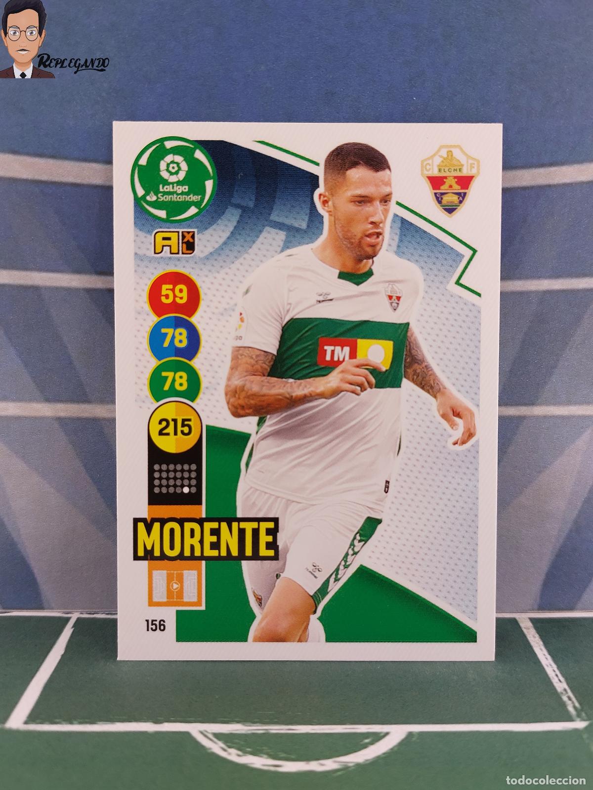 Cromos de F&uacute;tbol: MORENTE N&ordm; 156 (ELCHE CF) ADRENALYN XL 2020 2021 PANINI 20 21 CARD LIGA TARJETA FICHA CROMO