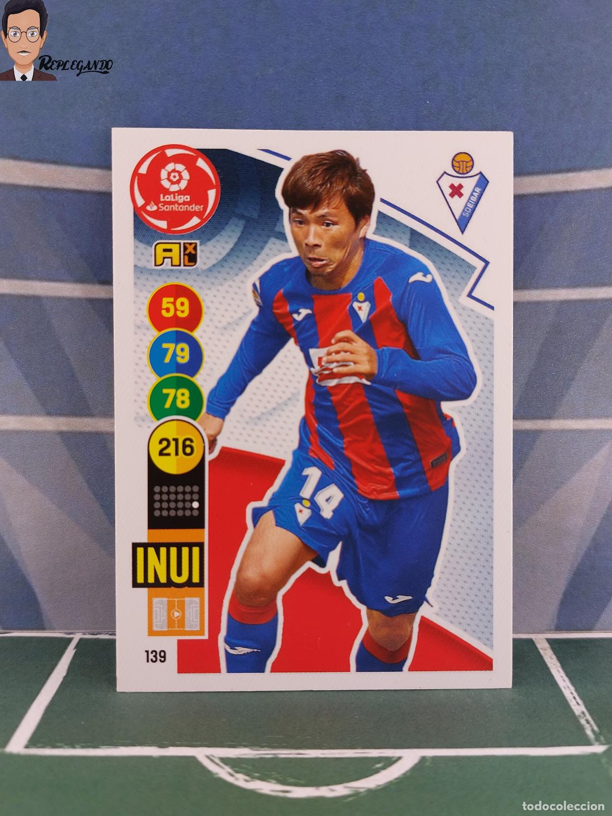 Fu&szlig;ball-Sticker: INUI N&ordm; 139 (SD EIBAR) ADRENALYN XL 2020 2021 PANINI 20 21 CARD LIGA TARJETA FICHA CROMO