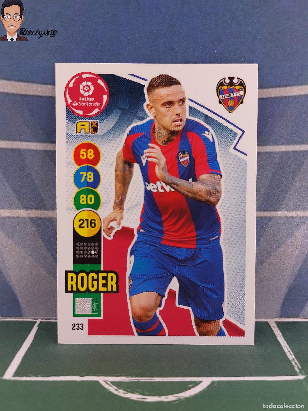 Fu&szlig;ball-Sticker: ROGER N&ordm; 233 (LEVANTE) ADRENALYN XL 2020 2021 PANINI 20 21 CARD LIGA TARJETA FICHA CROMO