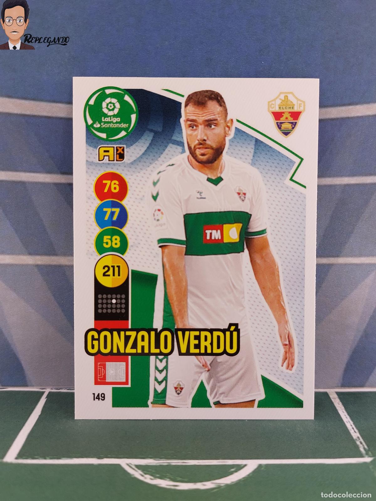 Fu&szlig;ball-Sticker: GONZALO VERD&Uacute; N&ordm; 149 (ELCHE CF) ADRENALYN XL 2020 2021 PANINI 20 21 CARD LIGA TARJETA FICHA CROMO