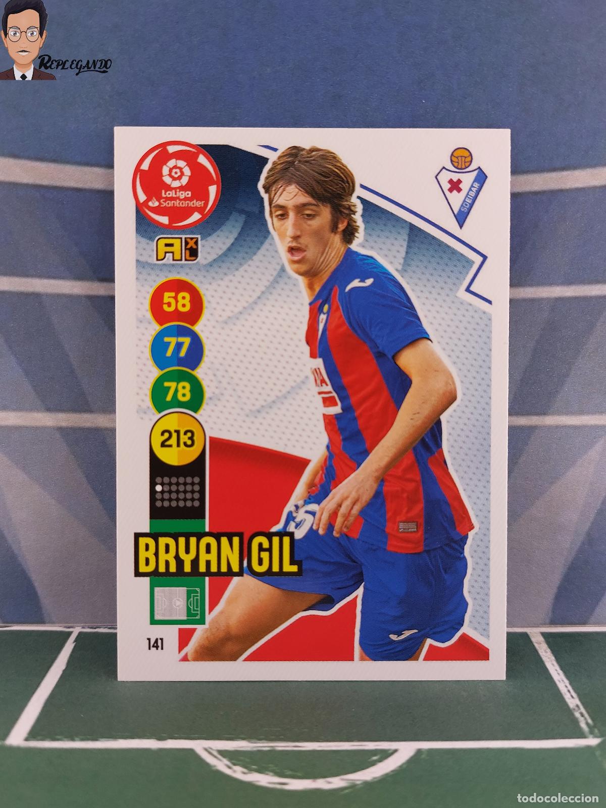 Figurine di Calcio: BRYAN GIL N&ordm; 141 (S.D. EIBAR) ADRENALYN XL 2020 2021 PANINI 20 21 LIGA CROMO FICHA FUTBOL TARJETA