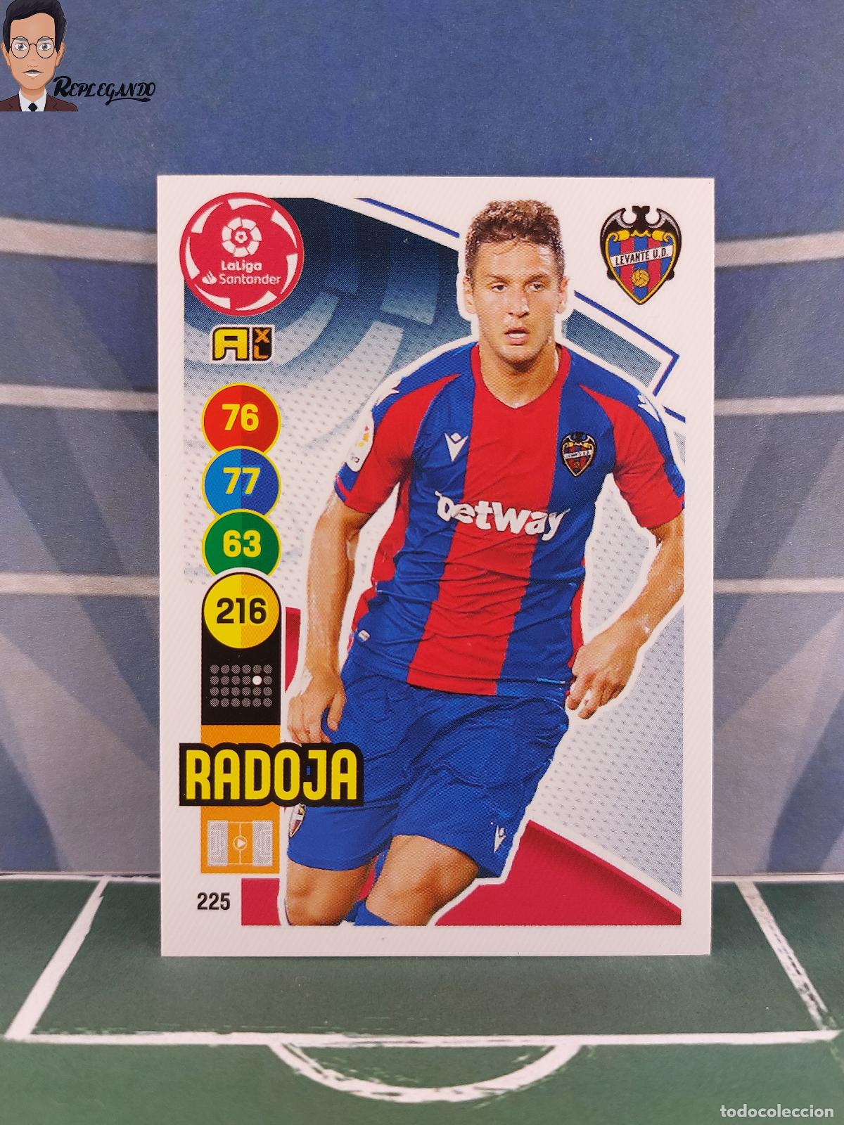 Cromos de Futebol: RADOJA N&ordm; 225 (LEVANTE) ADRENALYN XL 2020 2021 PANINI 20 21 CARD LIGA TARJETA FICHA CROMO