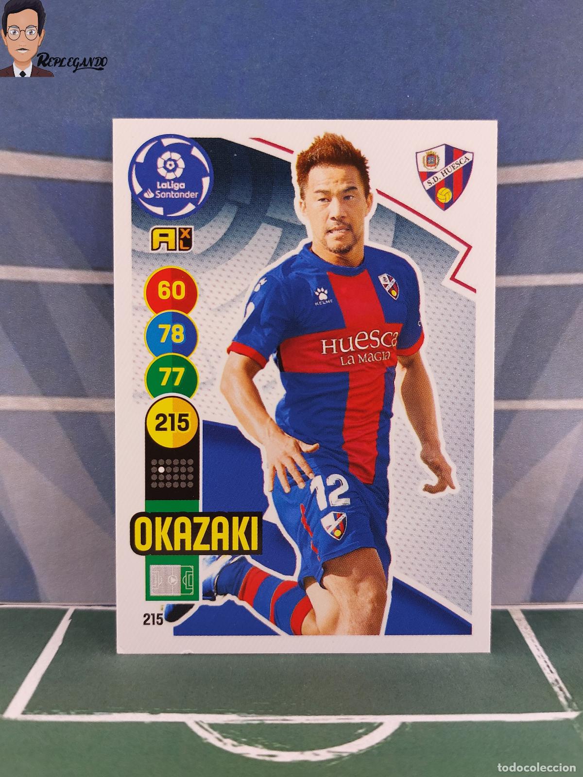 Cromos de F&uacute;tbol: OKAZAKI N&ordm; 215 (S.D. HUESCA) ADRENALYN XL 2020 2021 PANINI 20 21 CARD LIGA TARJETA FICHA CROMO
