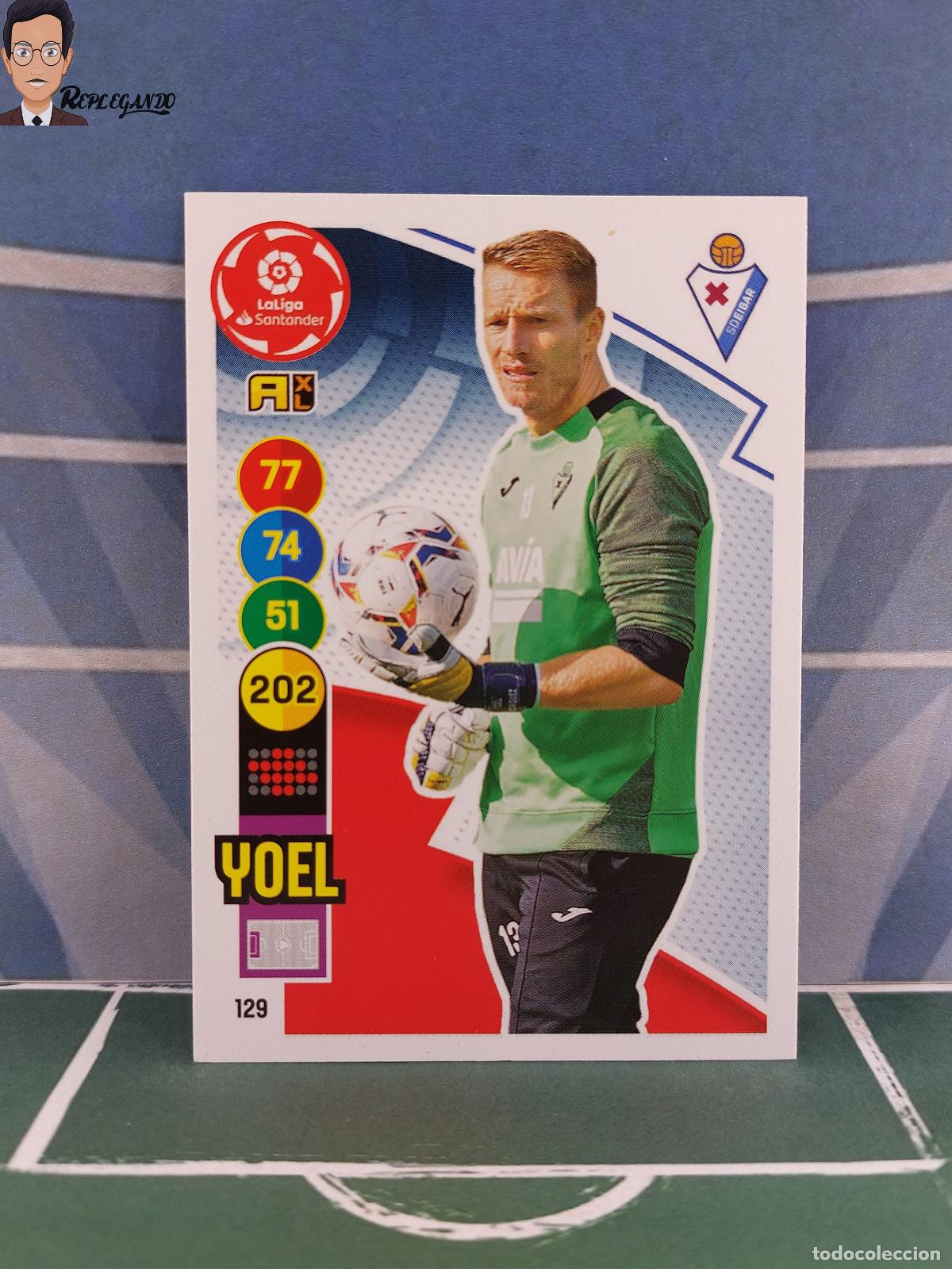 Fu&szlig;ball-Sticker: YOEL N&ordm; 129 (SD EIBAR) ADRENALYN XL 2020 2021 PANINI 20 21 CARD LIGA TARJETA FICHA CROMO