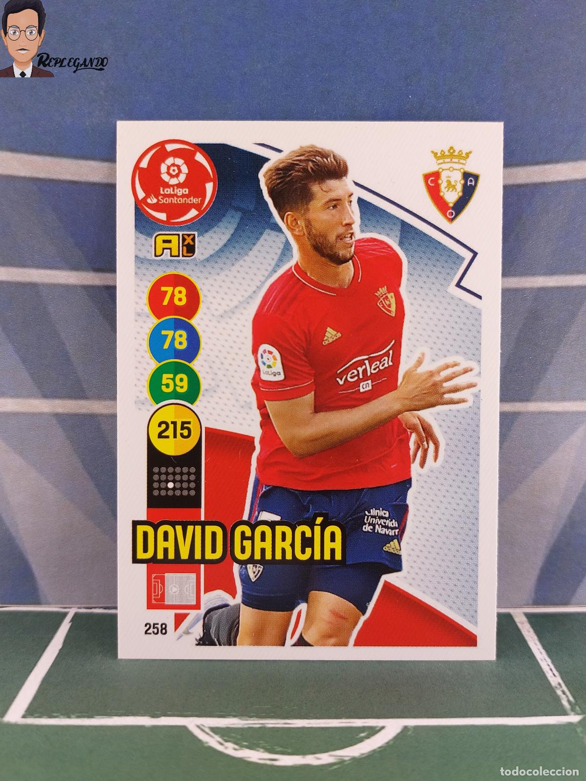 Fu&szlig;ball-Sticker: DAVID GARC&Iacute;A N&ordm; 258 (OSASUNA) ADRENALYN XL 2020 2021 PANINI 20 21 CARD LIGA FICHA TARJETA LFP