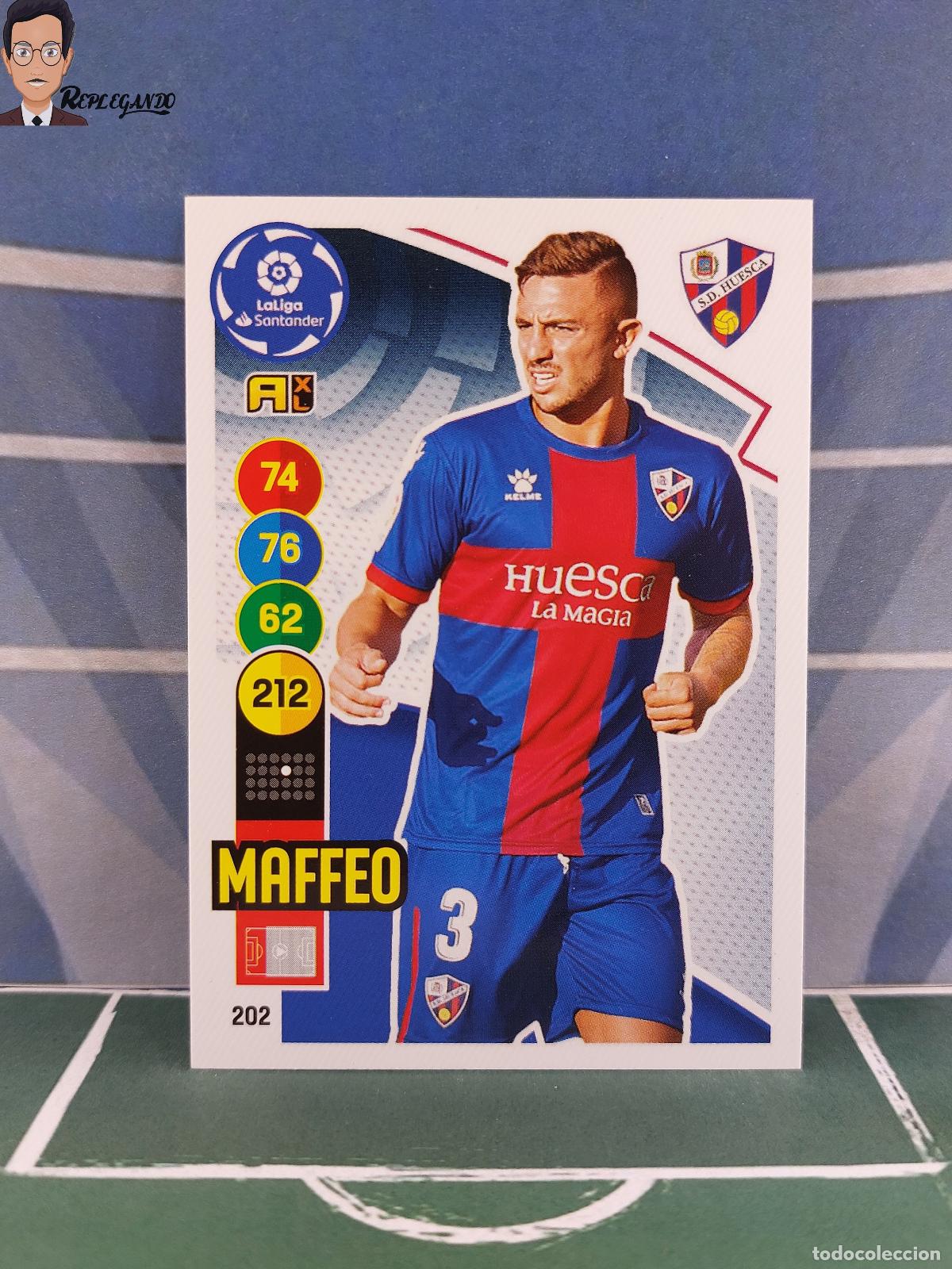 Cromos de Futebol: MAFFEO N&ordm; 202 (S.D. HUESCA) ADRENALYN XL 2020 2021 PANINI 20 21 CARD LIGA TARJETA FICHA CROMO