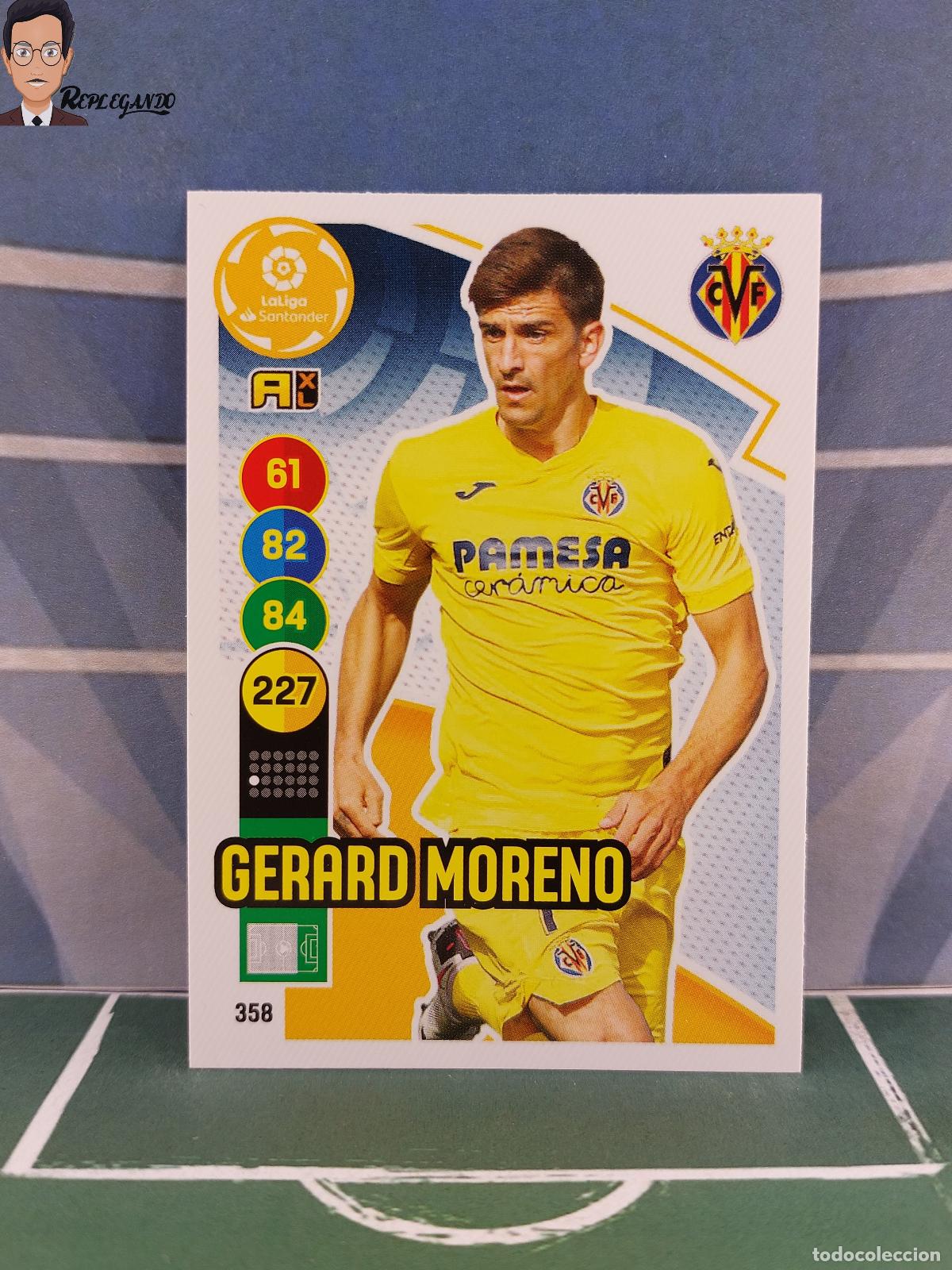 Fu&szlig;ball-Sticker: GERARD MORENO N&ordm; 358 (VILLARREAL) ADRENALYN XL 2020 2021 PANINI 20 21 LIGA CARD CROMO FICHA TARJETA