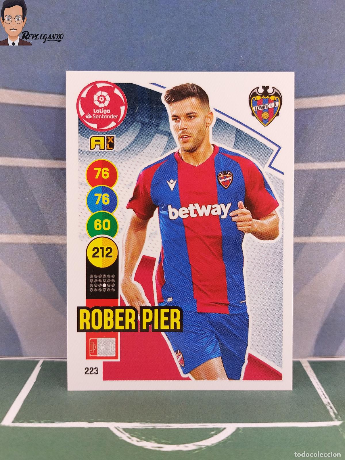 Fu&szlig;ball-Sticker: ROBER PIER N&ordm; 223 (LEVANTE) ADRENALYN XL 2020 2021 PANINI 20 21 CARD LIGA FICHA TARJETA LFP