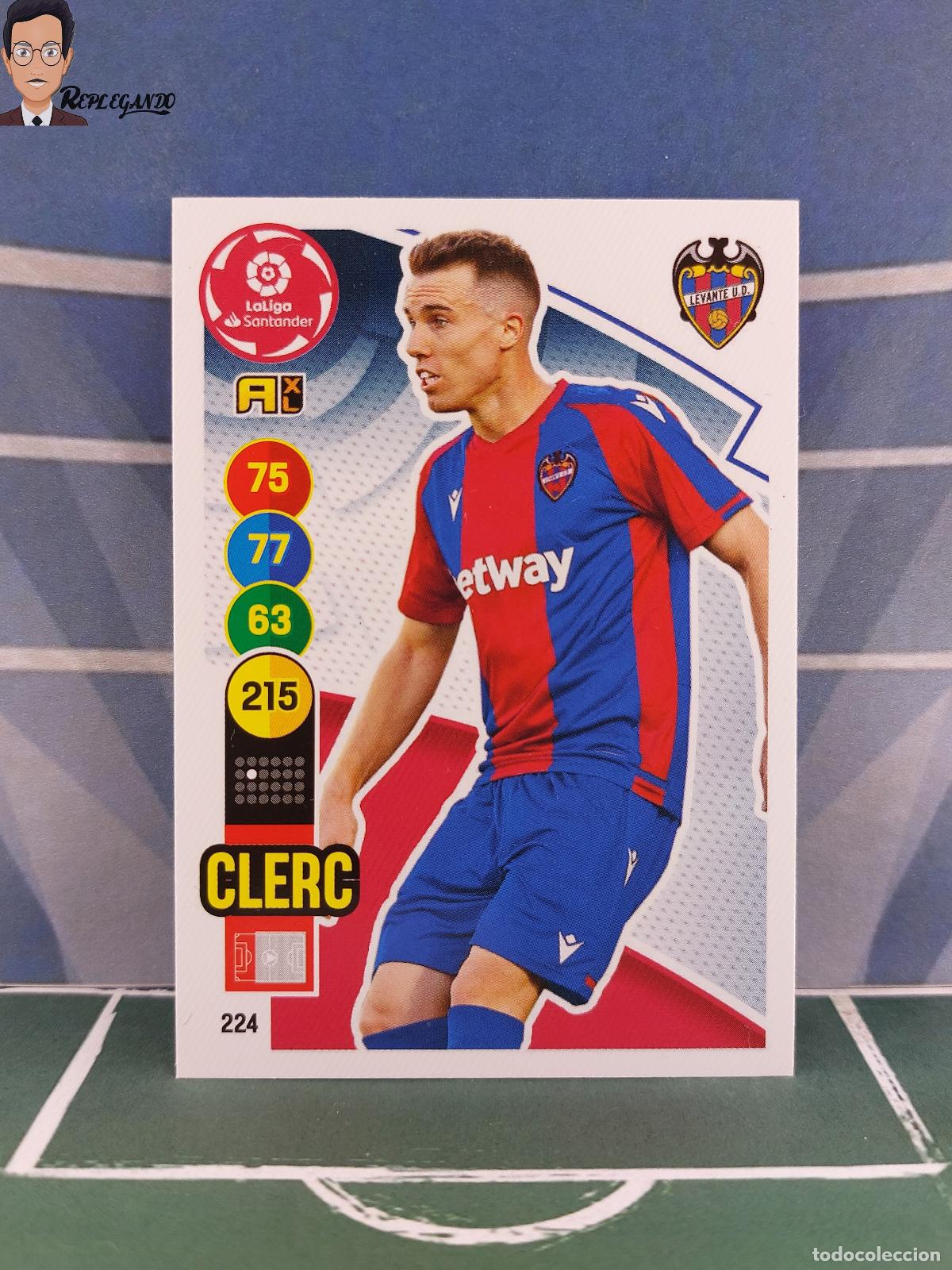 Cartes &agrave; collectionner de Football: CLERC N&ordm; 224 (LEVANTE) ADRENALYN XL 2020 2021 PANINI 20 21 CARD LIGA TARJETA FICHA CROMO