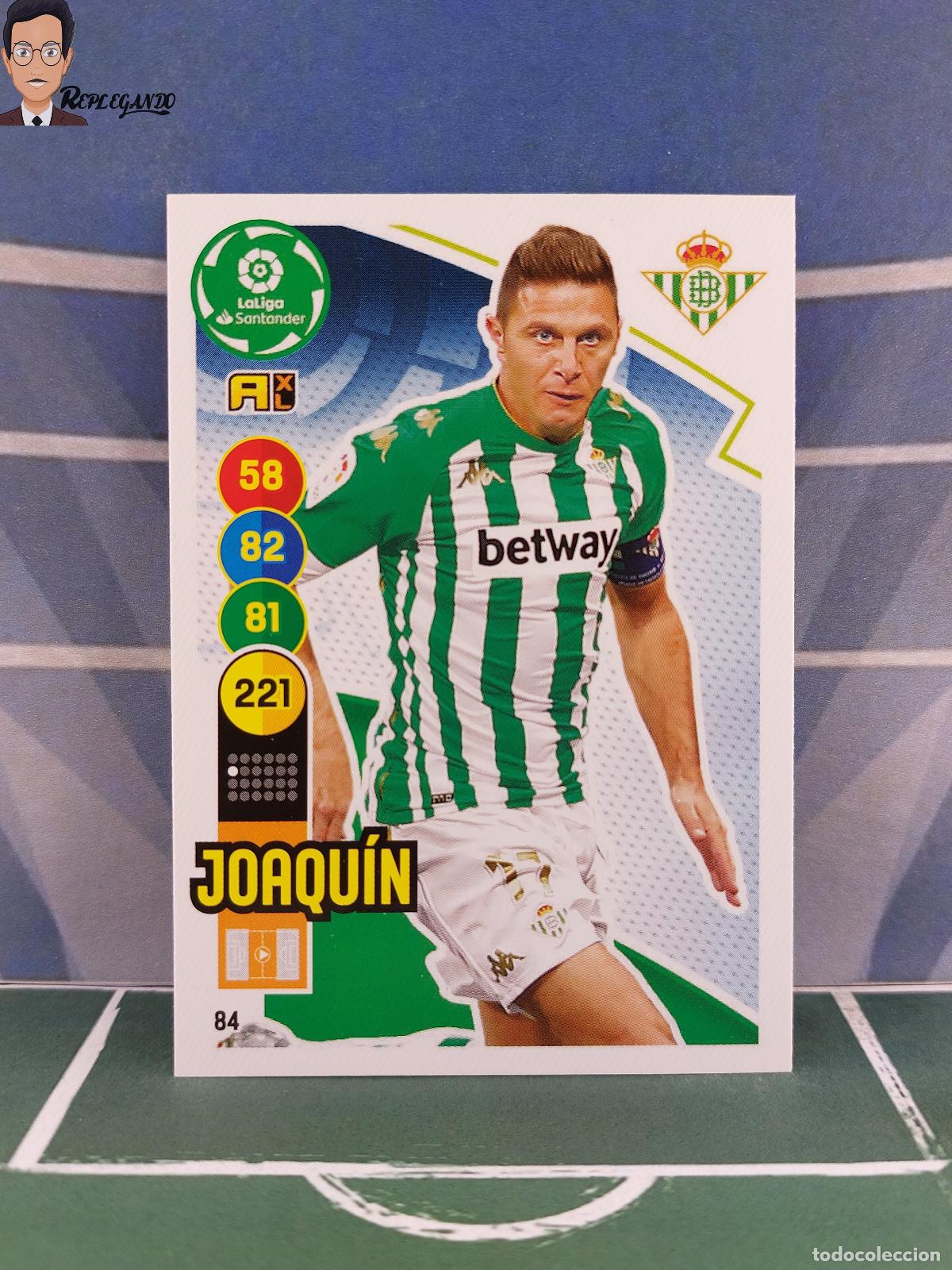 Cromos de F&uacute;tbol: JOAQU&Iacute;N N&ordm; 84 (REAL BETIS) ADRENALYN XL 2020 2021 PANINI 20 21 CROMO FICHA CARD LIGA TARJETA LFP