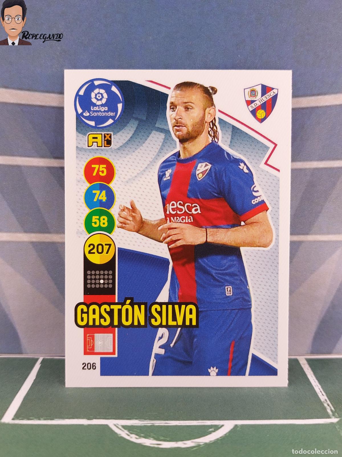 Figurine di Calcio: GASTON SILVA N&ordm; 206 (S.D. HUESCA) ADRENALYN XL 2020 2021 PANINI 20 21 CARD LIGA TARJETA FICHA CROMO