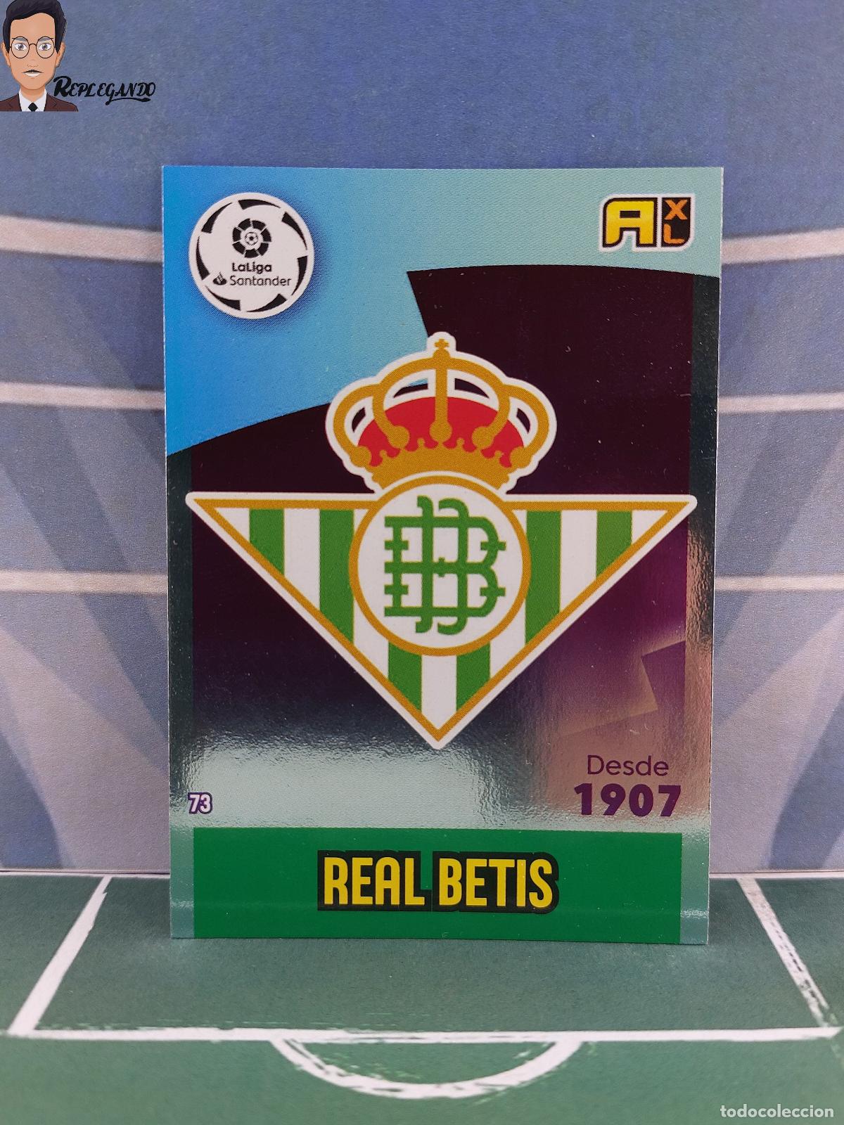 Cromos de F&uacute;tbol: ESCUDO N&ordm; 73 (REAL BETIS) ADRENALYN XL 2020 2021 PANINI 20 21 CARD LIGA TARJETA FICHA CROMO