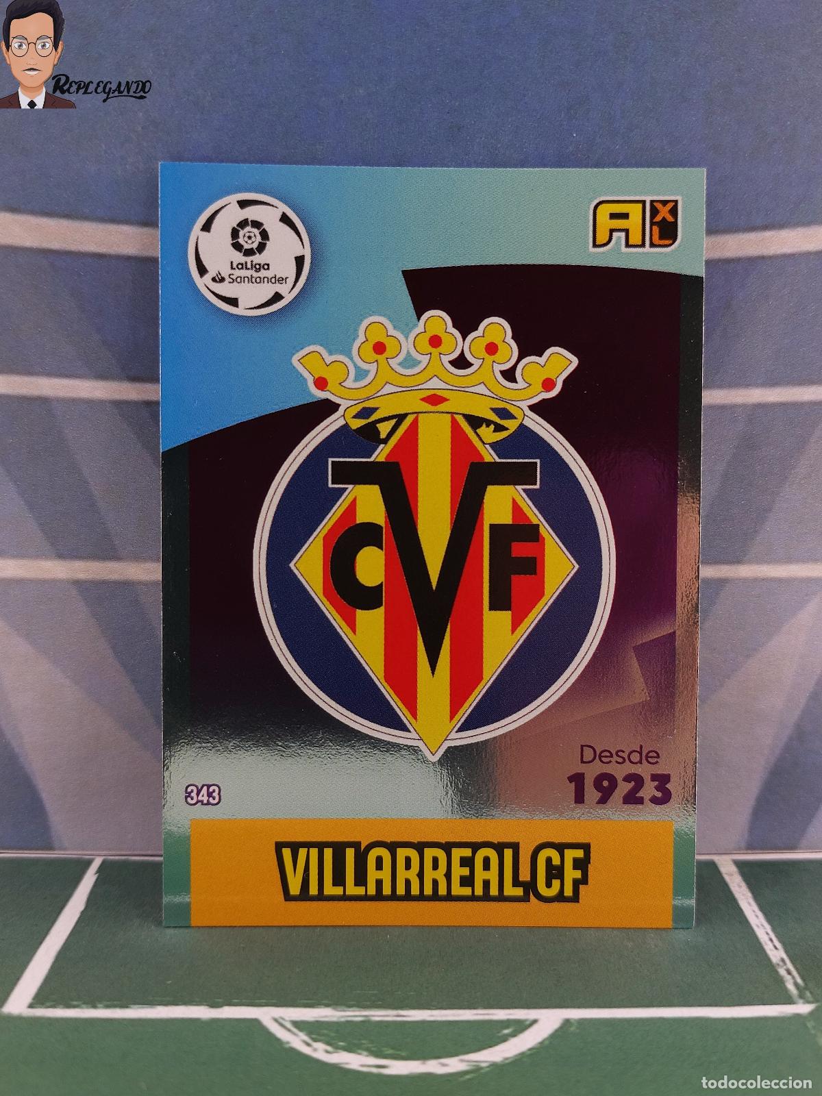 Figurine di Calcio: ESCUDO N&ordm; 343 (VILLARREAL CF) ADRENALYN XL 2020 2021 PANINI 20 21 CARD LIGA TARJETA FICHA CROMO